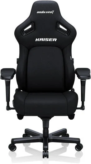 AndaSeat Kaiser 4 Series Premium Gaming Chair, 5° Sloping Seat Base, Pop-out Lumbar, 5D Armrests, Up to 180kg Max Weight, Linen Fabric, XL, Carbon Black | AD12YDDC-XLL-20-B-CF