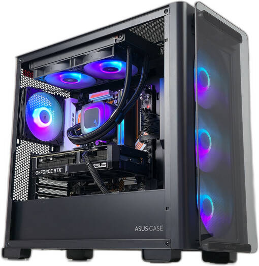 Phantom Gaming PC - AMD Ryzen 7 9800X3D 8 Cores 16 Threads, NVIDIA RTX 5070 12GB, 32GB DDR5 RAM 6000MHz, 1TB SSD Gen4, 750W Gold PSU, 240mm Liquid Cooler, Wi-Fi +BT