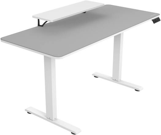 Cougar E-STAR 140 Gaming Desk, Full Desk Mouse Pad, Removable Monitor Stand, Shields for Transmission Shaft & Motor, Cable Tray for Easy Management, Headset Hook, White | 3MSTA3WW.0001
