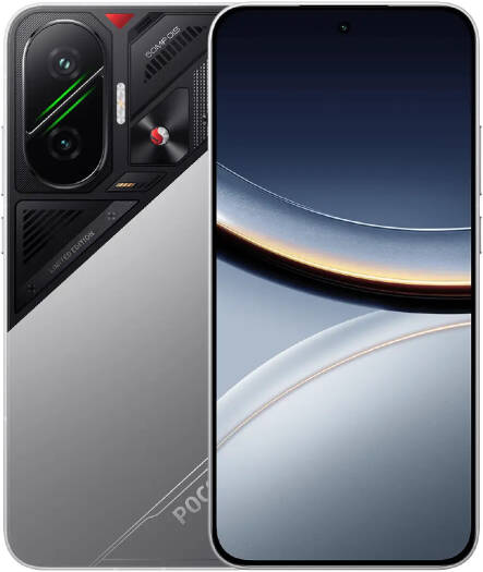 Xiaomi POCO F7 5G Mobile Phone, 6.83'' 1.5K Ultra-Bright Display, Snapdragon 8s Gen 4 4nm Chipset, 12GB RAM, 512GB ROM, Adreno 825 GPU, HyperOS 2, 6500mAh Battery, Silver | POCO-F7