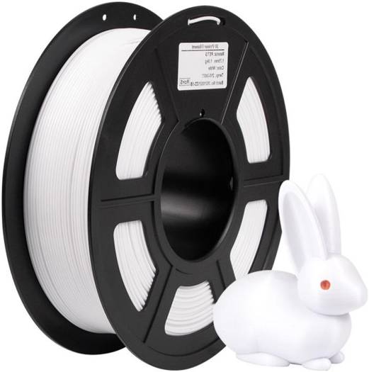 iSANMATE 3D PETG Printer Filament, Dimensional Accuracy +/-0.03mm,1.75mm, 197mm Spool Diameter, 65mm Spool Width, 57mm Spool Hub Hole Diameter, 1kg (2.2lb), White | PETG-White