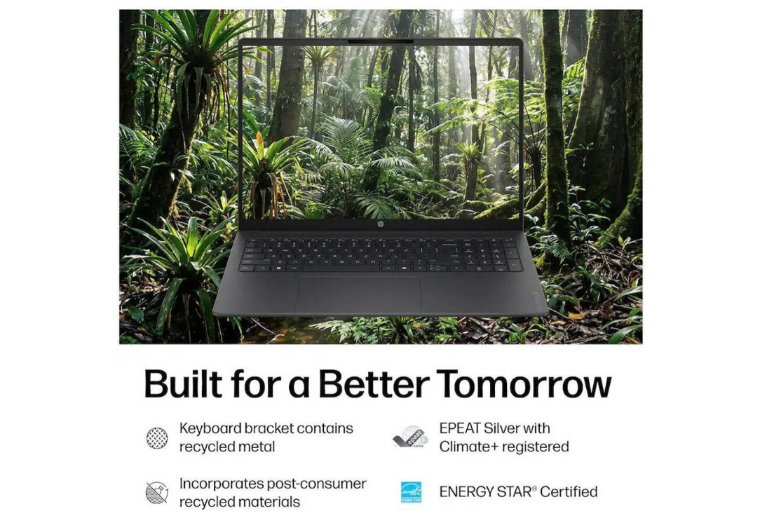 HP OmniBook 3 16-inch Laptop, Intel Core Ultra 5 225U, 8GB RAM, 512GB SSD, 2K Touchscreen, Windows 11 Home, Mica Silver, 16-bu0305dxD | 6 Months Shop Warranty - Image 7