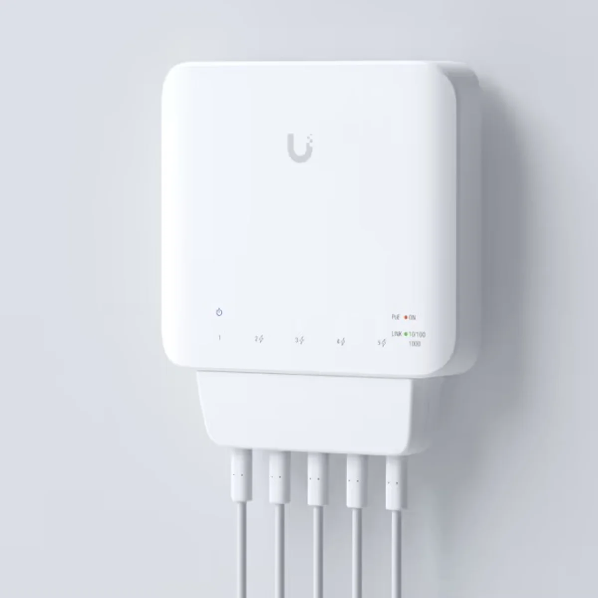 Ubiquiti UniFi Flex USW-Flex Switch – 5x Gigabit, PoE In/Out, Indoor/Outdoor IP55