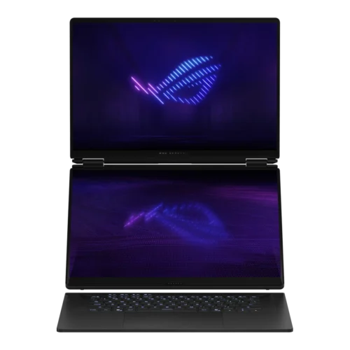 ASUS ROG Zephyrus Duo 16 (2026) dual-screen gaming laptop, Dark Gray