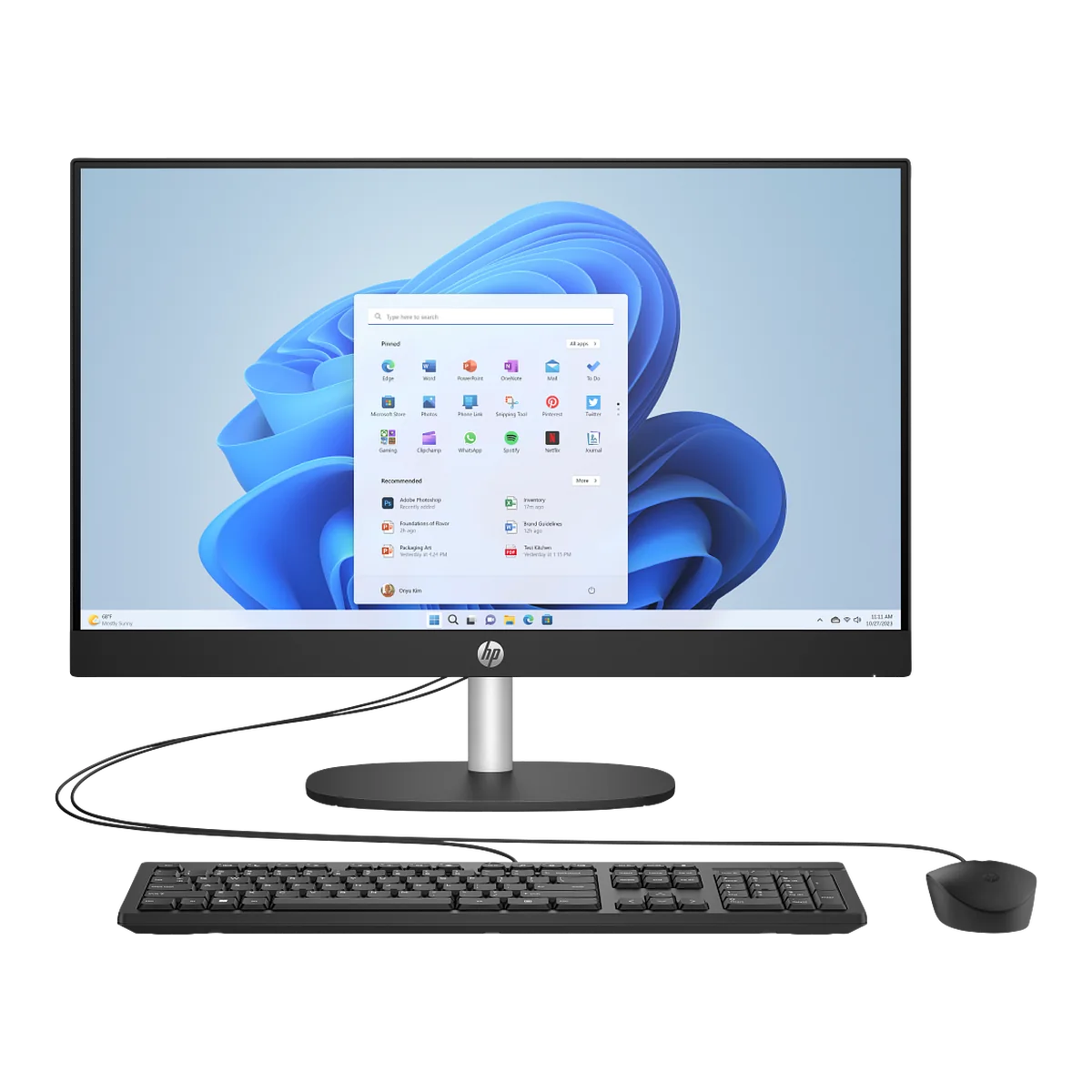 HP All-in-One 24-cr0000 23.8-inch desktop PC, Shell White