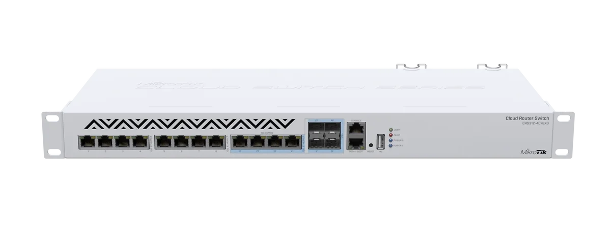 MikroTik CRS312-4C+8XG-RM – Switch of the future: the first MikroTik product with 10G RJ45 Ethernet…