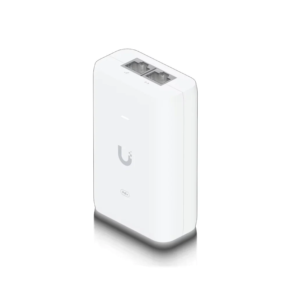 Ubiquiti U-PoE-AT PoE+ Adapter – 802.3at Gigabit Power Injector, 30W